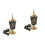 2Pièces Support D'encens Électrique Céramique Noir Décoratif 5
