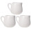 6Pcs White Mini Milk Jug Ceramic Sauce Container with Handle for Home 2