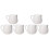 6Pcs White Mini Milk Jug Ceramic Sauce Container with Handle for Home 3