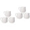 6Pcs White Mini Milk Jug Ceramic Sauce Container with Handle for Home 4