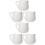 6Pcs White Mini Milk Jug Ceramic Sauce Container with Handle for Home 7