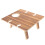 3Pièces Table En Bois Portable Support À Vin Pour Extérieur 8