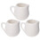 6Pcs White Mini Milk Jug Ceramic Sauce Container with Handle for Home 9