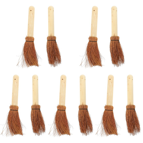 10Pièces Palmée En Bois Pour Casseroles Brune 2