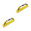 2Pcs Woodworking Sanding Tool Manual Hand Sander Yellow ABS Eva Nylon 10