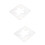 2St Transparante Acryl Quilten Mal Stervorm DIY Naaien Patchwork Tool 8