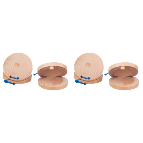 2Pièces En Bois Pour Enfants Jeu Percussion Khaki Durable 2
