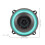 2Pcs Car Audio Full Range Speakers Durable Pp+iron Door Speaker Kit 2