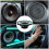 2Pcs Car Audio Full Range Speakers Durable Pp+iron Door Speaker Kit 4