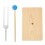 5Sets fork Set with Hammer for Kids Assorted Color Wooden Base 2