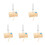 5Sets fork Set with Hammer for Kids Assorted Color Wooden Base 4