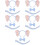 5Sets Sky-Blue Elephant Ears Headband Tail Bow Tie Costume Kit 9