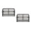 2Pcs Strong Pc Waterproof Socket Covers Dual 86 Type Black Protector 9