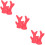 6Pièces Déco Casque Bois Cerf Rouge Design Charmant Réutilisable 7