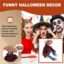Esqueletos de Banjo en Duelo, Divertidos Esqueletos de Banjo Animados de Halloween con Ojos Claros, Músicos Esqueletos