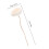 40St Khaki Rotan Diffuser Sticks Met Bloemdesign Voor Aroma Decor 3