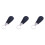 3Pièces Couteau À Chaussures Cuir PU Noir Voyage Durable 4