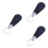 3Pièces Couteau À Chaussures Cuir PU Noir Voyage Durable 6