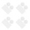 2000Pcs Lightweight Paper Patchwork Hexagon Templates for Craft Sewing 4