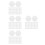 2000Pcs Lightweight Paper Patchwork Hexagon Templates for Craft Sewing 5