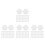 2000Pcs Lightweight Paper Patchwork Hexagon Templates for Craft Sewing 7