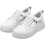 2Paires Sneakers Blanches En PU Épais Mode Décontracté 2