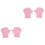 2Paires De Natation Ajustables En Silicone Rose Pour 4