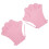 2Paires De Natation Ajustables En Silicone Rose Pour 11