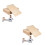 40Pièces De Frappes Karate Portable Bois Pro 9