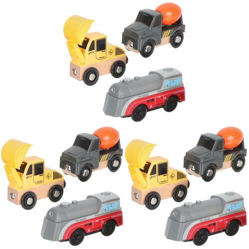 3Ensembles Ensemble Véhicules Construction Enfants Jouet Éducatif Plastique 2