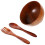 3Ensembles Ensemble Bols Bois Marron Profonds Pour Salade Fruit & Service 2
