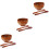 3Ensembles Ensemble Bols Bois Marron Profonds Pour Salade Fruit & Service 6