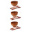 3Ensembles Ensemble Bols Bois Marron Profonds Pour Salade Fruit & Service 9