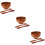 3Ensembles Ensemble Bols Bois Marron Profonds Pour Salade Fruit & Service 10