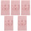 5Ensembles Ensemble Emmaillotage Bébé Rose Bandeau Doux Extensible 4