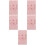 5Ensembles Ensemble Emmaillotage Bébé Rose Bandeau Doux Extensible 7