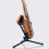 Support Saxophone Pliable Noir En Métal Avec Mousse Protectrice 7