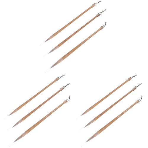 9Pièces Pinceaux Multi-Usages Légers Pour Peinture 1