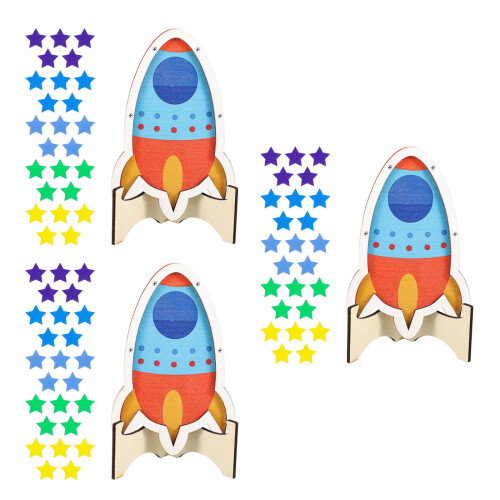 3Sets Multi Beloningspot Hout Voor Positief Gedrag Kinderen 1