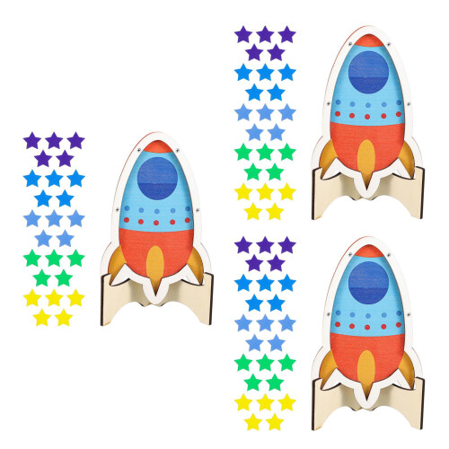 3Sets Multi Beloningspot Hout Voor Positief Gedrag Kinderen 2