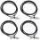 4Pièces Câble Display Port PVC Cuivre 8K Pour Moniteur Et GPU 6