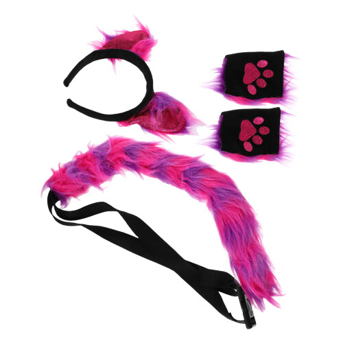 3Ensembles Costume Animal -Tête Oreilles Et Queue 1