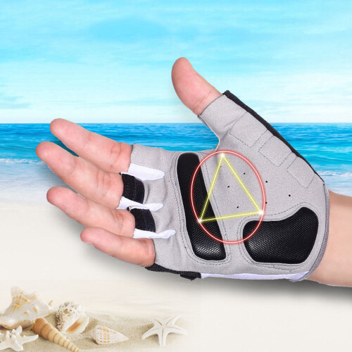 2St Handschoenen Vingers Zwart Elastisch Ademende Stof 1