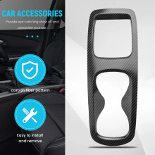 For ID.3 ID.4 Carbon Fiber Car Center Console Cup Holder Panel Frame Decorative Accessories