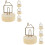 8Pièces Porte-Photos Bois Métal Clips Multi-Usage Pour Table 7