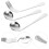 2Ensembles Ustensiles Incliné Acier Outils Aide Auto-Alimentation 7