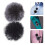 8Pièces Bonnettes Micro Peluche Antivent Colorées Pour Interventions 10