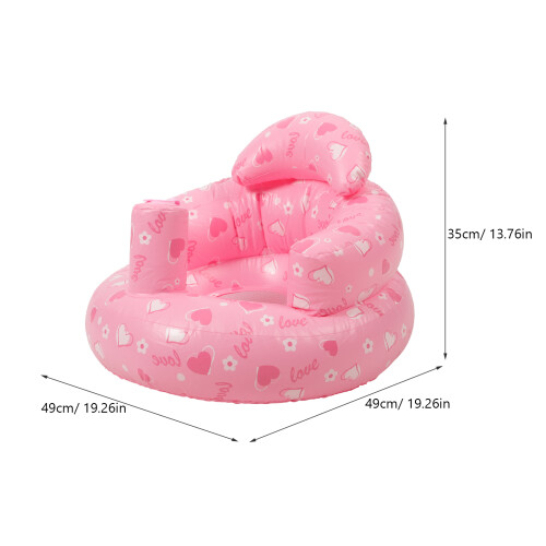 4Pièces Chaise Gonflable Bébé Rose Soutien Siège Assis Bébé 1