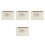 4Pièces Durable Beige Pour Hamsters En 6