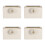 4Pièces Durable Beige Pour Hamsters En 8